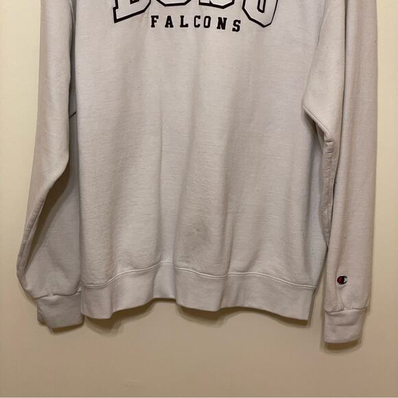 Y2K Vintage Champions XL BGSU Falcons Basketball collegaite cream white brown - Picture 3 of 7